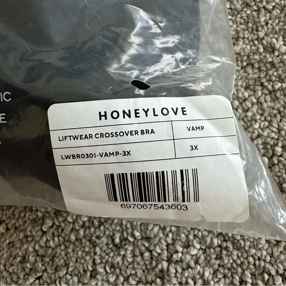 NWT HoneyLove Liftwear CrossOver Bra Size 3X - Picture 7 of 7